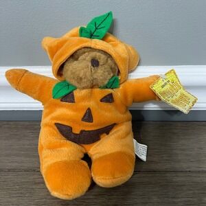 Pumpkin Paws Teddy Bear 2000 Four Star Plush Halloween Costume‎ Toy